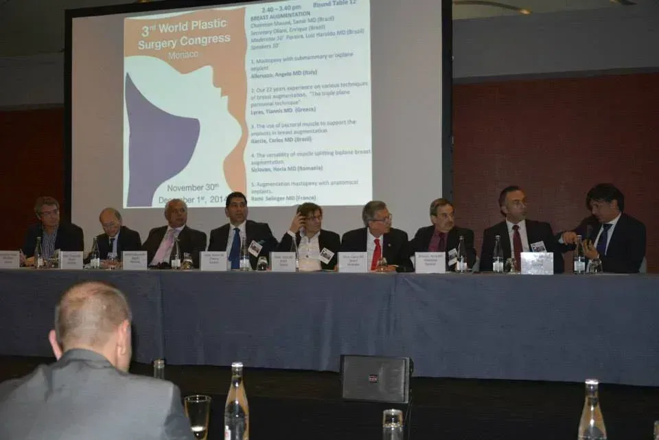 Speaker at Plastic Surgery World Congress Monaco 2014 - Round Table Breast Augmentation